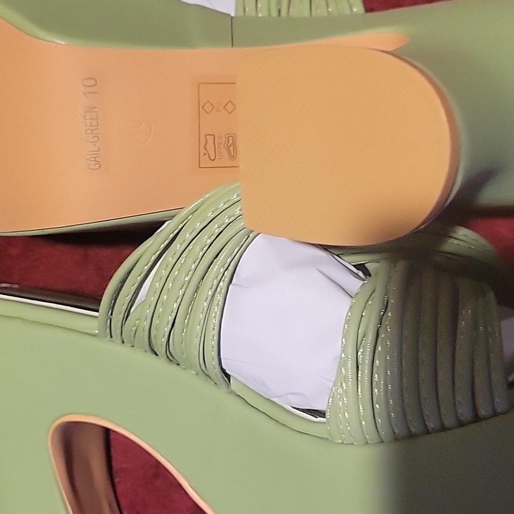 Nib Azalea Wang Gail Platform Chunky Sandal In Gr… - image 4